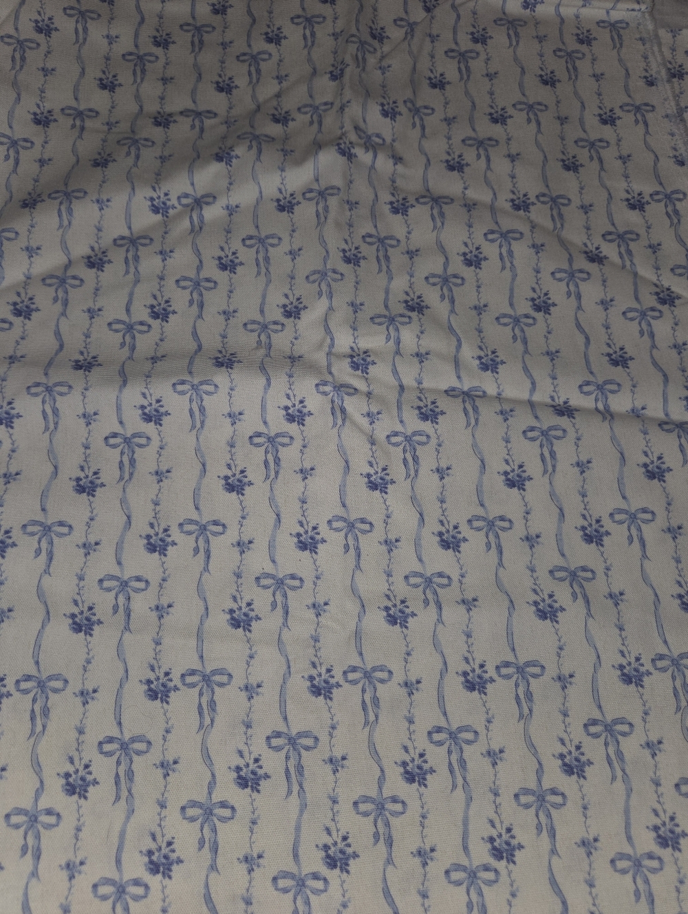 Vintage Garland Bows Cotton Calico Fabric Brother Sister 2.3 Yards